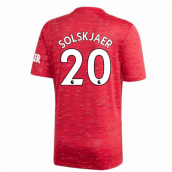 2020-2021 Man Utd Adidas Home Football Shirt (Kids) (SOLSKJAER 20)