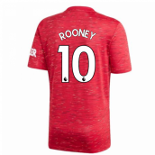 2020-2021 Man Utd Adidas Home Football Shirt (ROONEY 10)