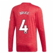 2020-2021 Man Utd Adidas Home Long Sleeve Shirt (BRUCE 4)