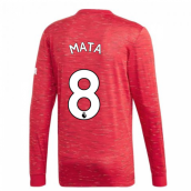 2020-2021 Man Utd Adidas Home Long Sleeve Shirt (MATA 8)