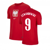 2020-2021 Poland Crest Tee (Red) (LEWANDOWSKI 9)