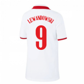 2020-2021 Poland Home Nike Football Shirt (Kids) (LEWANDOWSKI 9)