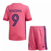 2020-2021 Real Madrid Adidas Away Mini Kit (BENZEMA 9)