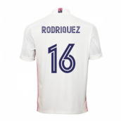 2020-2021 Real Madrid Adidas Home Football Shirt (RODRIGUEZ 16)