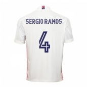2020-2021 Real Madrid Adidas Home Football Shirt (SERGIO RAMOS 4)
