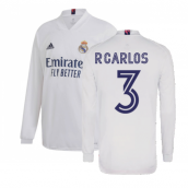 2020-2021 Real Madrid Long Sleeve Home Shirt (R.CARLOS 3)