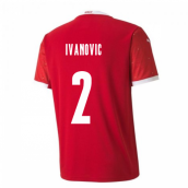 2020-2021 Serbia Home Puma Football Shirt (IVANOVIC 2)
