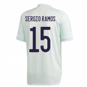 2020-2021 Spain Adidas Training Jersey (Dash Green) (SERGIO RAMOS 15)