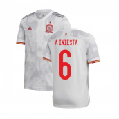 2020-2021 Spain Away Shirt (A INIESTA 6)