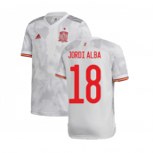 2020-2021 Spain Away Shirt (JORDI ALBA 18)