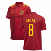 2020-2021 Spain Home Adidas Football Shirt (Kids) (ENRIQUE 8)