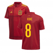 2020-2021 Spain Home Adidas Football Shirt (Kids) (KOKE 8)