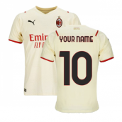 2021-2022 AC Milan Away Shirt (Your Name)