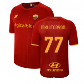 2021-2022 AS Roma Home Shirt (MKHITARYAN 77)