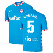 2021-2022 Atletico Madrid 3rd Shirt (R DE PAUL 5)