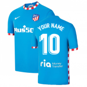 2021-2022 Atletico Madrid 3rd Shirt (Your Name)