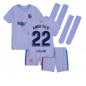 2021-2022 Barcelona Infants Away Kit (ANSU FATI 10)