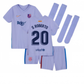 2021-2022 Barcelona Infants Away Kit (S ROBERTO 20)
