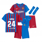 2021-2022 Barcelona Infants Home Kit (JUNIOR 24)