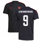 2021-2022 Bayern Munich Training Shirt (Grey) (LEWANDOWSKI 9)