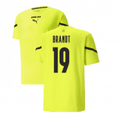 2021-2022 Borussia Dortmund Pre Match Shirt (Yellow) (BRANDT 19)