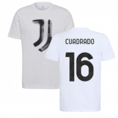2021-2022 Juventus Training T-Shirt (White) (CUADRADO 11)