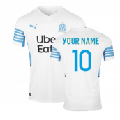 2021-2022 Marseille Home Shirt (Your Name)