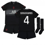 2021-2022 PSG Third Mini Kit (SERGIO RAMOS 4)