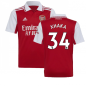 2022-2023 Arsenal Home Shirt (Kids) (XHAKA 34)