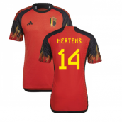 2022-2023 Belgium Authentic Home Shirt (MERTENS 14)