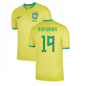 2022-2023 Brazil Home Shirt (RAPHINHA 19)