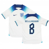 2022-2023 England Home Shirt (Kids) (BELLINGHAM 8)