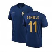 2022-2023 France Home Shirt (DEMBELE 11)
