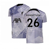 2022-2023 Liverpool Pre-Match Training Shirt (Pure Violet) - Kids (ROBERTSON 26)