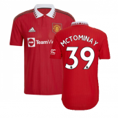 2022-2023 Man Utd Authentic Home Shirt (McTOMINAY 39)