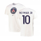 2022-2023 PSG Crest Tee (White) (NEYMAR JR 10)