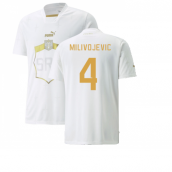2022-2023 Serbia Away Shirt (MILIVOJEVIC 4)