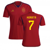 2022-2023 Spain Home Shirt (MORATA 7)