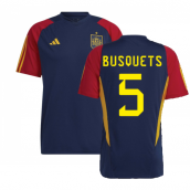 2022-2023 Spain Training Jersey (Navy) (BUSQUETS 5)