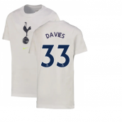 2022-2023 Tottenham Crest Tee (White) - Kids (DAVIES 33)