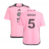 2024-2025 Inter Miami Home Shirt (Kids) (Sergio 5)