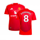 2024-2025 Man Utd Authentic Home Shirt (B.Fernandes 8)