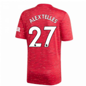 2020-2021 Man Utd Adidas Home Football Shirt (Kids) (Alex Telles 27)