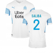 2021-2022 Marseille Home Shirt (Kids) (SALIBA 2)