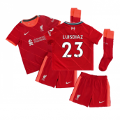 Liverpool 2021-2022 Home Little Boys Mini Kit (LUIS DIAZ 23)