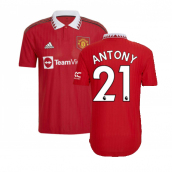 2022-2023 Man Utd Authentic Home Shirt (ALEX TELLES 27)