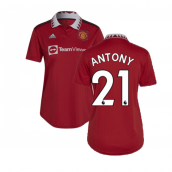 2022-2023 Man Utd Home Shirt (Ladies) (ALEX TELLES 27)