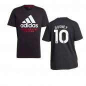 2023-2024 Man Utd DNA Graphic Tee (Black) (Rooney 10)