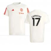 2023-2024 Man Utd Training Tee (White) - Kids (Antony 21)