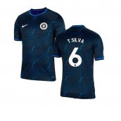 2023-2024 Chelsea Away Football Shirt (T SILVA 6)